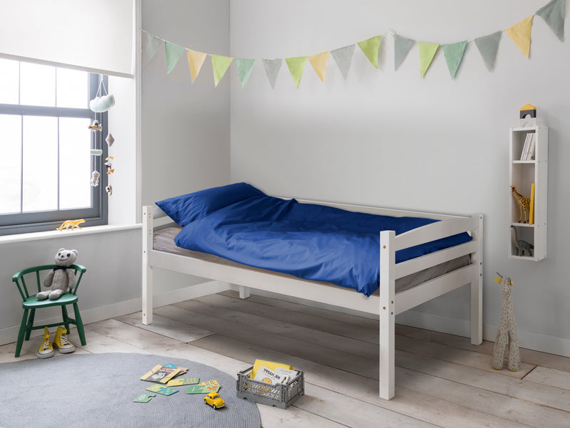 Mimi Shorty Bunk Bed Splits into Toddler and Day Bed in Classic White