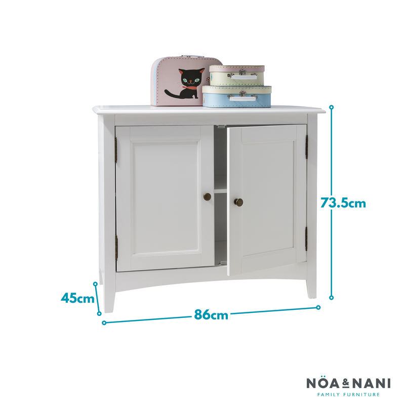 Moro Cabinet Underbed Storage Cupboard in Classic White