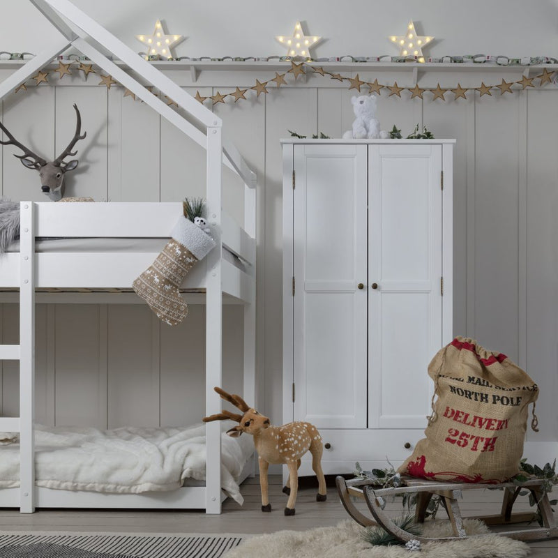 Tobie Wardrobe in Classic White