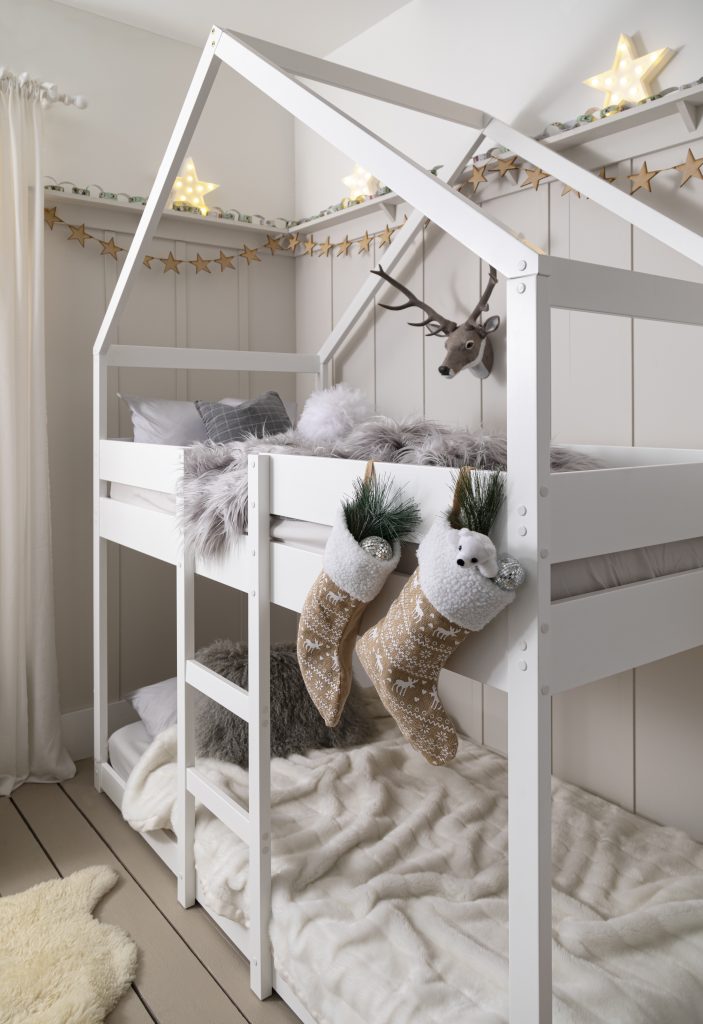 Sofie Bunk Bed House Cabin in White