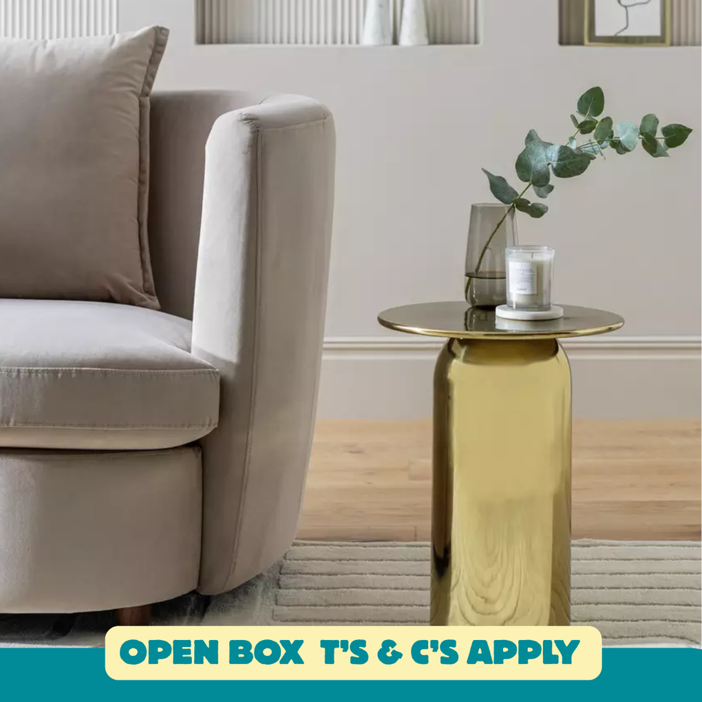 Roman Side Table - Gold 15826485 (OpenBox- See T's & C's for details)