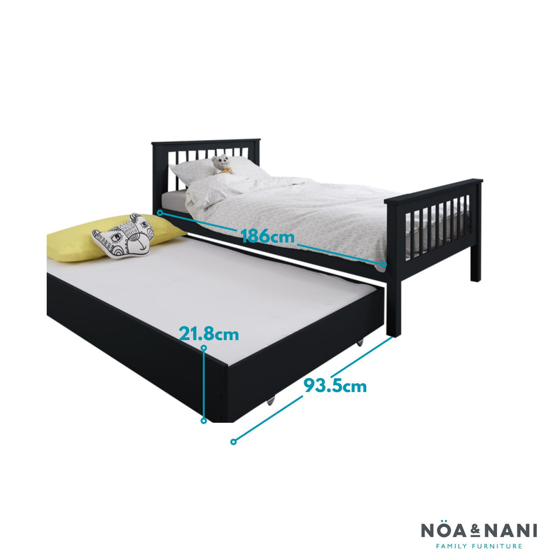 Olaf Pullout Trundle in Anthracite