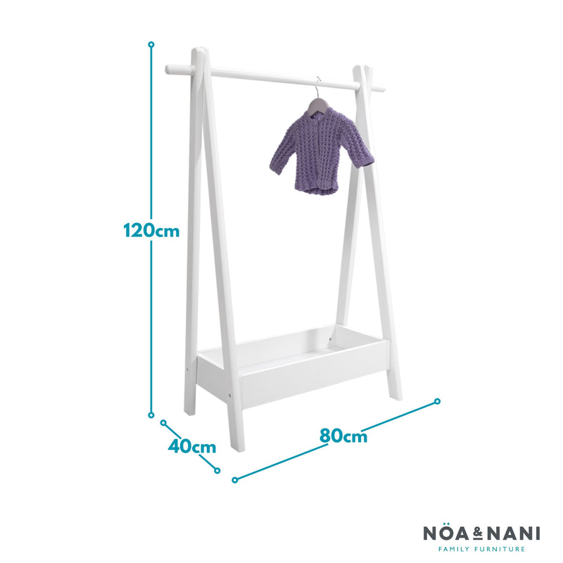 Orvar Clothes Rack Organiser in Classic White