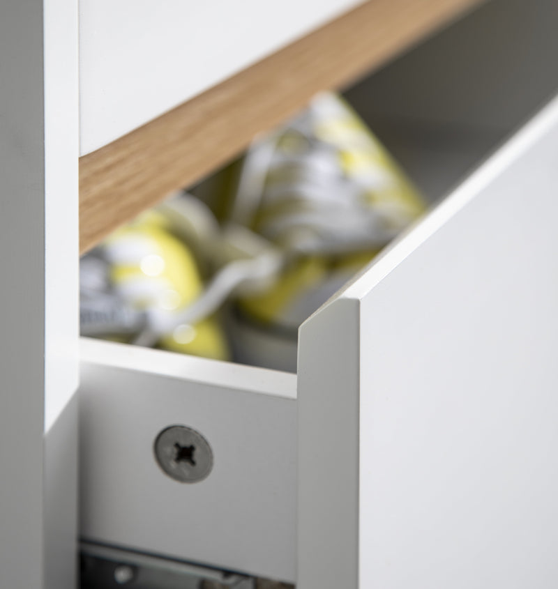 Otto Sideboard Large 2 Door with Drawers in White