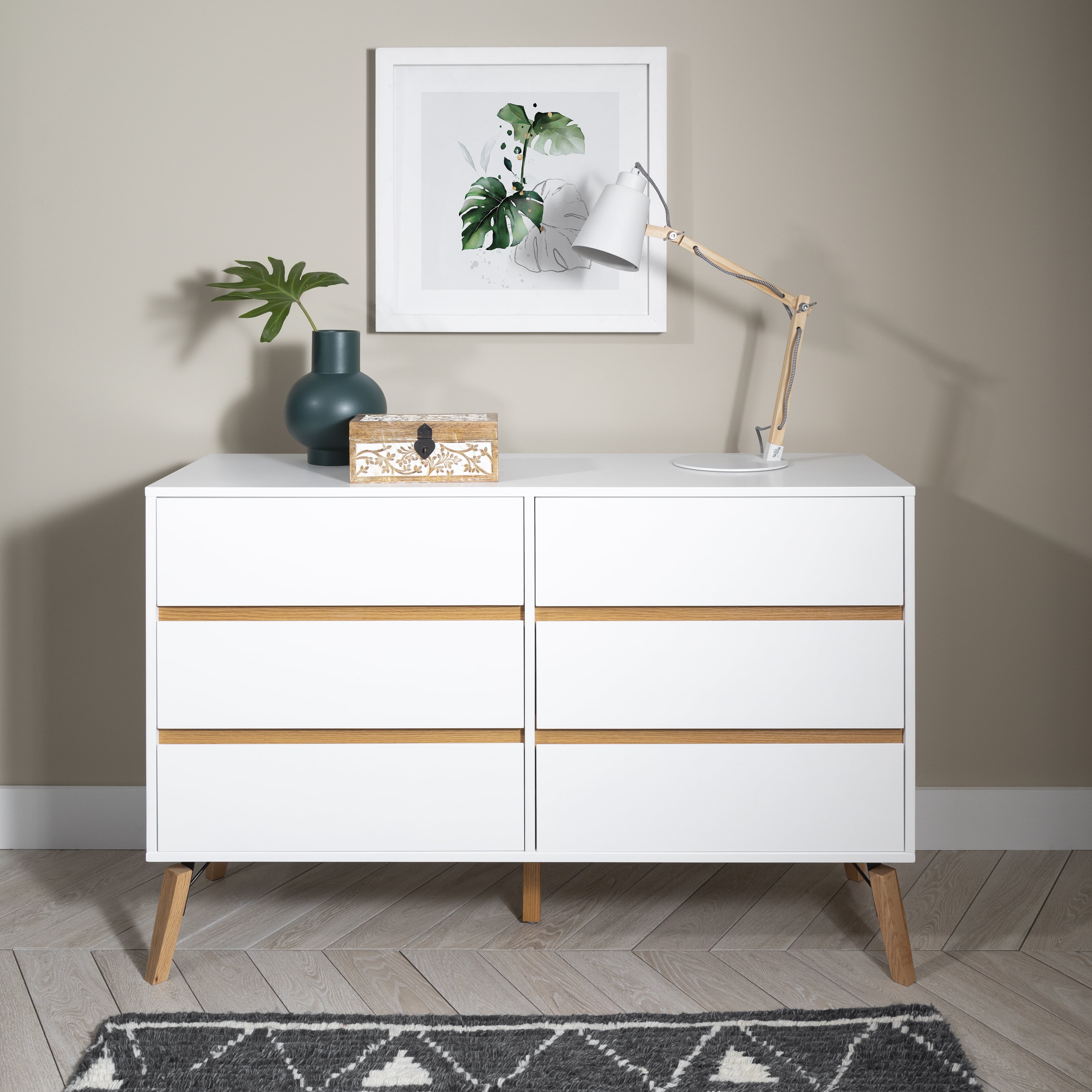 Otto Chest Drawers 6 Drawer Classic