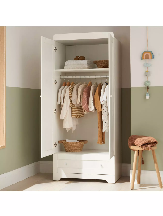Rio Wardrobe - White VQ2V6 (Open Box- See T's & C's for details)