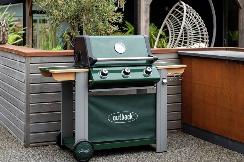 Outback Ranger 3 Burner Gas and Charcoal BBQ 17635564 (Open Box- See T's & C's for details)