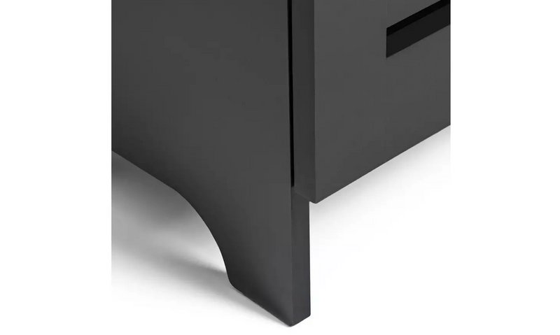 Slatted Shoe Cabinet - Black 4707938 (OpenBox- See T's & C's for details)