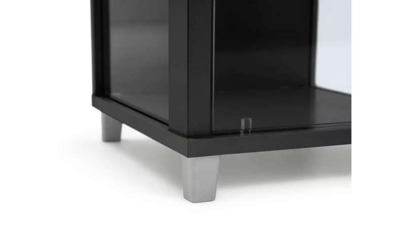 4 Shelf 1 Door Display Cabinet - Black 1999440 (OpenBox- See T's & C's for details)