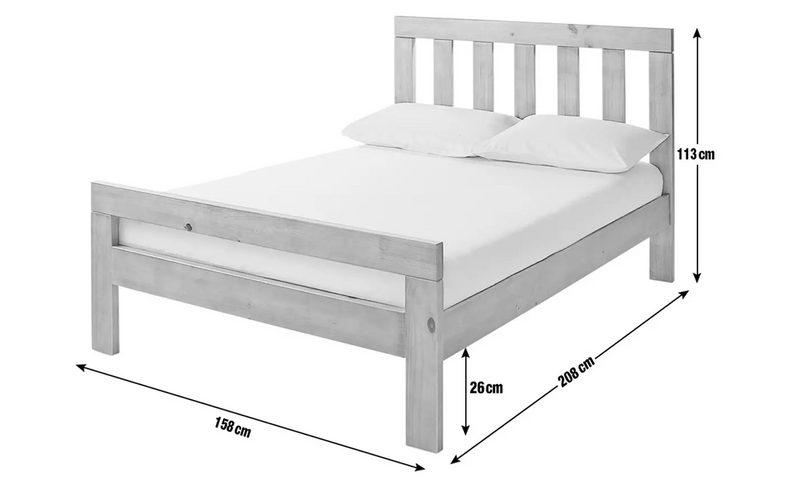 Chile Kingsize Wooden Bed Frame - Dark Wood 14987260 (OpenBox- See T's & C's for details)