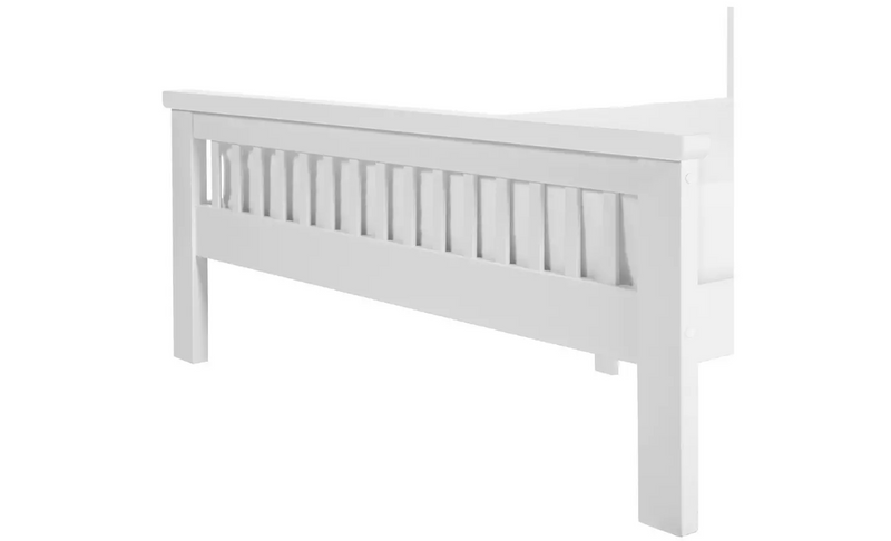 Aubrey Double Wooden Bed Frame - White 14637589 (OpenBox- See T's & C's for details)