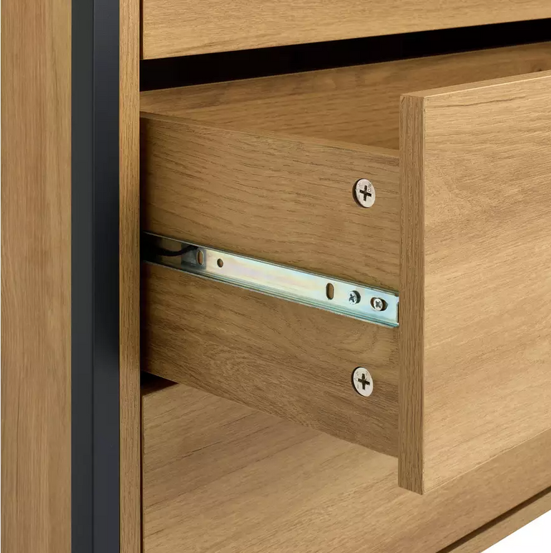 Loft Living 3 Drawer Chest - Oak 17898356 (OpenBox- See T's & C's for details)