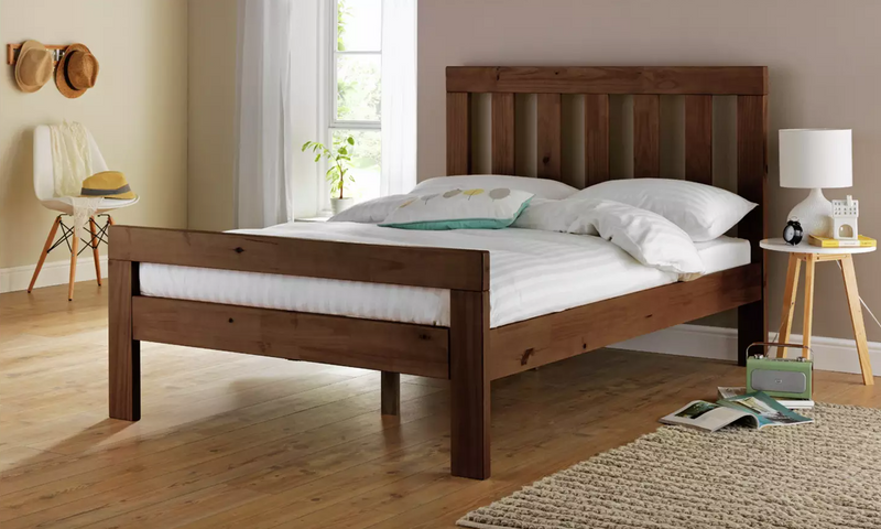 Chile Kingsize Wooden Bed Frame - Dark Wood 14987260 (OpenBox- See T's & C's for details)