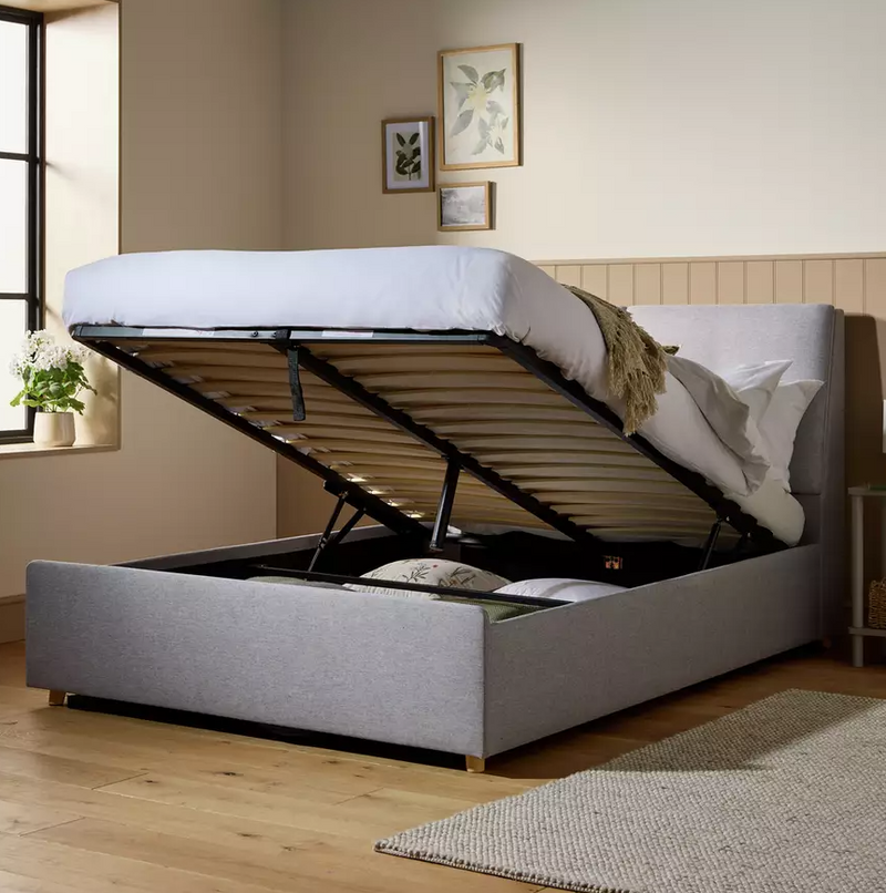 Jakob Double Ottoman Bed Frame - Grey 14375528 (OpenBox- See T's & C's for details)