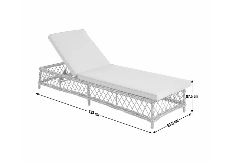 Palermo Sun Lounger - Natural 17734379 (OpenBox- See T's & C's for details)