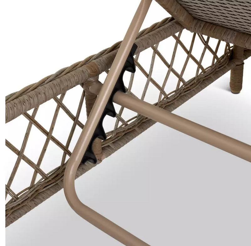Palermo Sun Lounger - Natural 17734379 (OpenBox- See T's & C's for details)