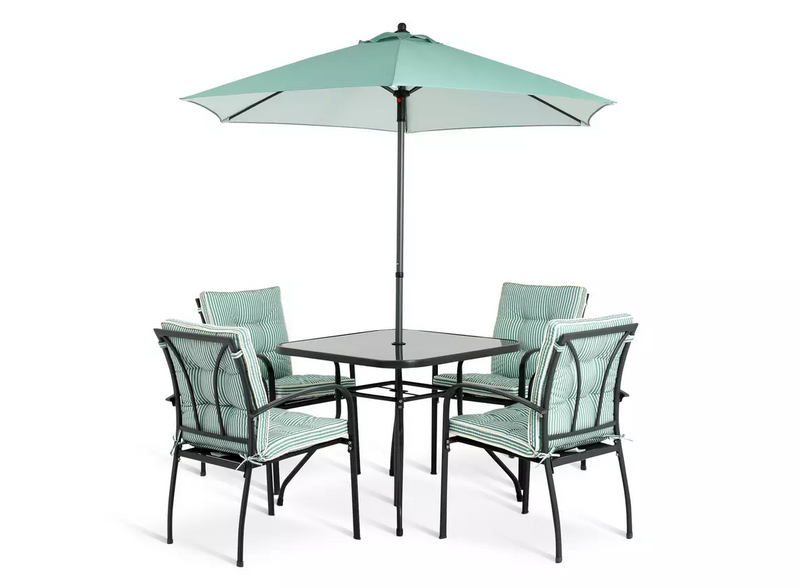 Classic 4 Seater Metal Patio Set 17742392 (OpenBox- See T's & C's for details)