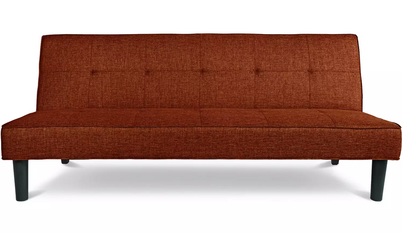 Patsy Fabric 2 Seater Clic Clac Sofa Bed - Rust 17292512 (OpenBox- See T's & C's for details)