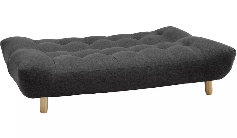 3 Seater Fabric Clic Clac Sofa Bed - Charcoal 15017737 (OpenBox- See T's & C's for details)