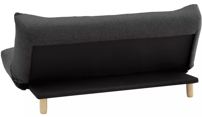3 Seater Fabric Clic Clac Sofa Bed - Charcoal 15017737 (OpenBox- See T's & C's for details)