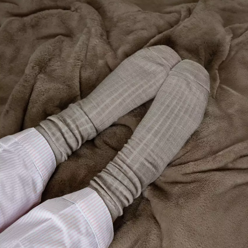 Elegantly Warm Luxury Heated Throw - Natural 13129744 (OpenBox- See T's & C's for details)