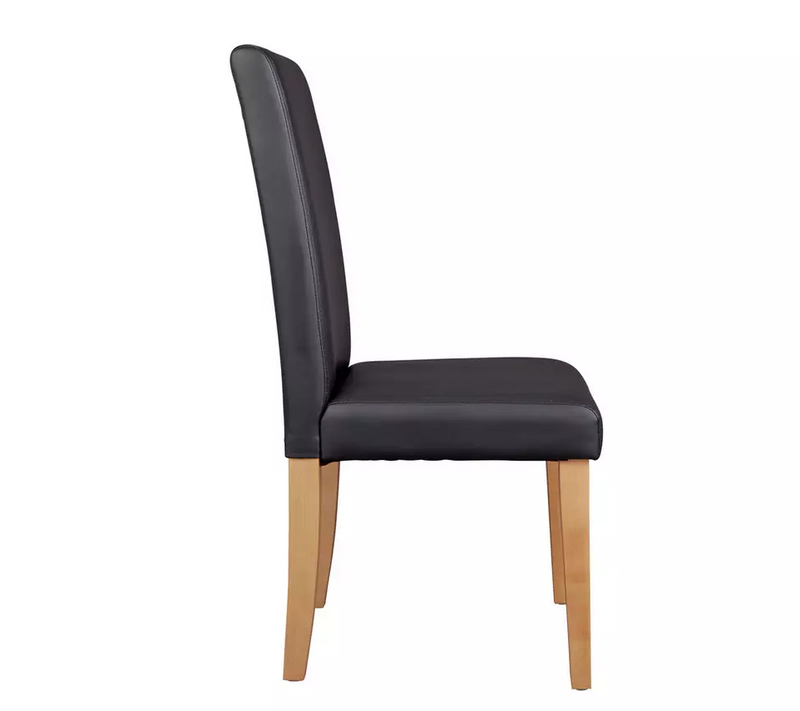 Pair of Midback Dining Chairs - Black 18586715