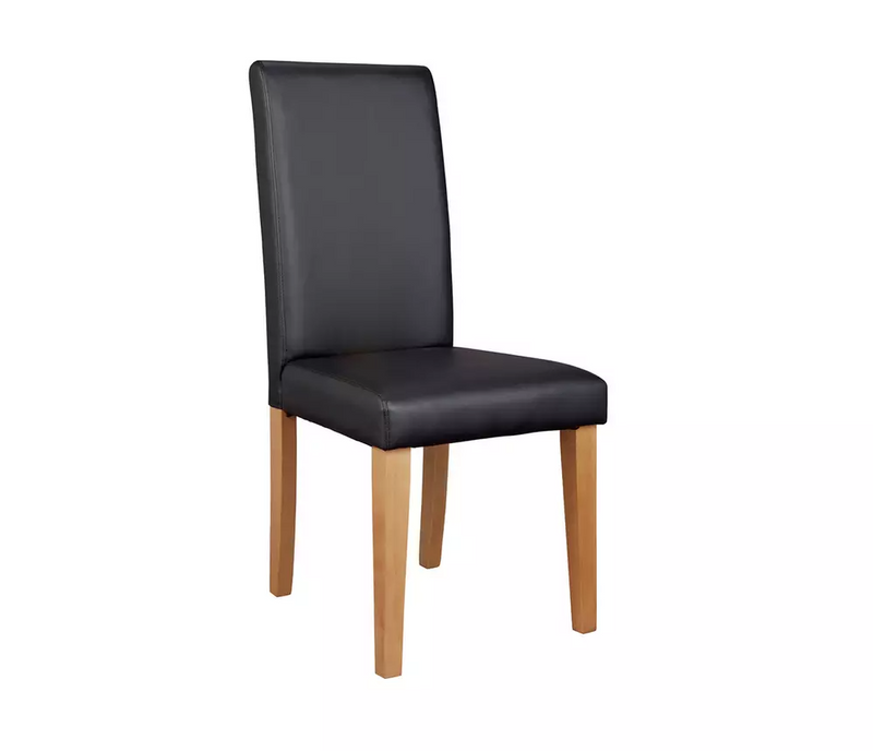 Pair of Midback Dining Chairs - Black 18586715
