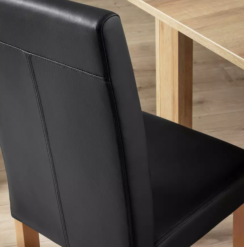 Pair of Midback Dining Chairs - Black 18586715