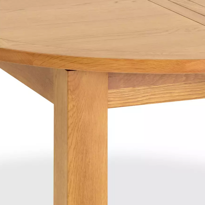 Ashwell 4 Seater Oak Dining Table - Natural 13086533