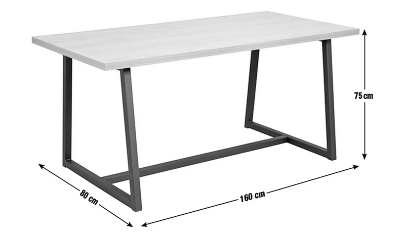 Nomad 160cm Dining Table - Natural 14076092