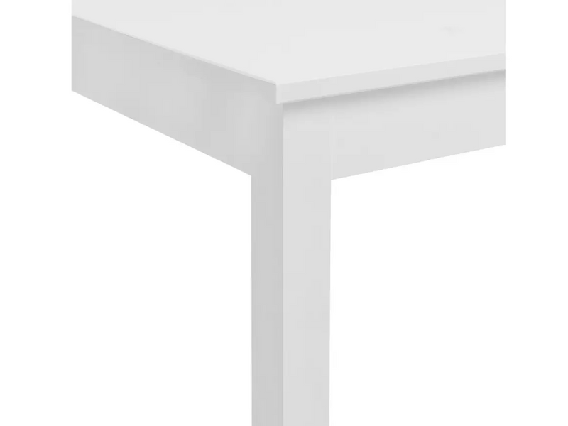 Raye White Dining Table & 4 White Chairs 13493580