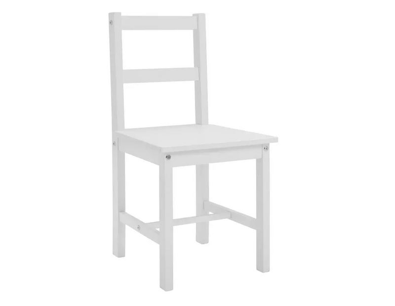 Raye White Dining Table & 4 White Chairs 13493580