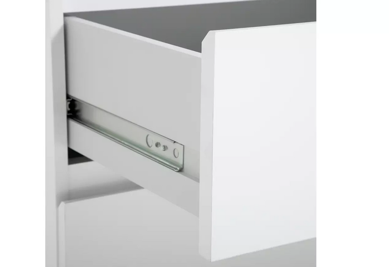 Jenson 3 Door 4 Drawer Wardrobe - White Gloss 17570715