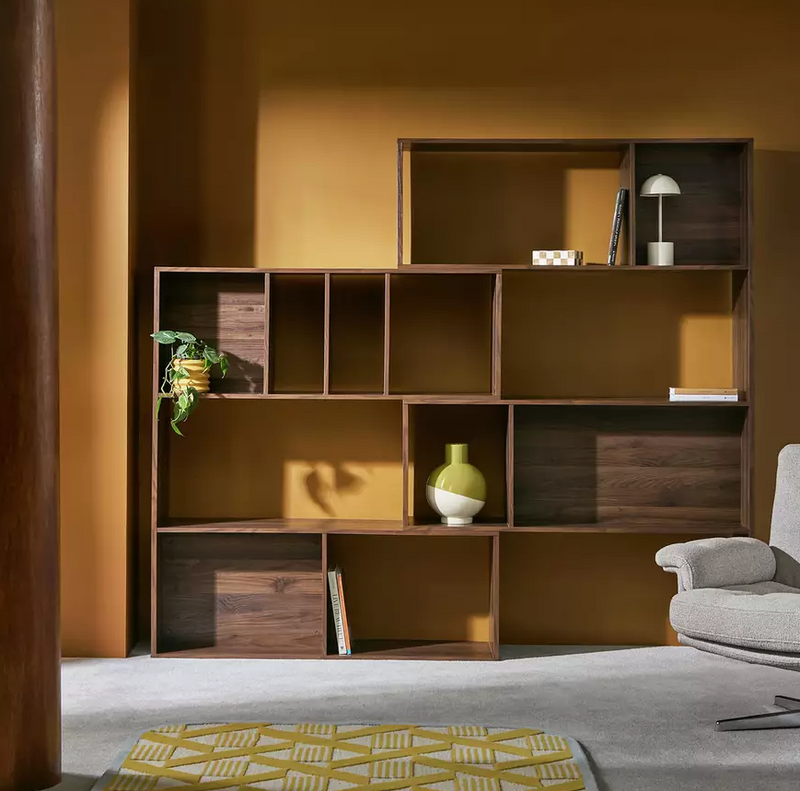 Atwood Extendable Shelving Unit - Walnut 17753824