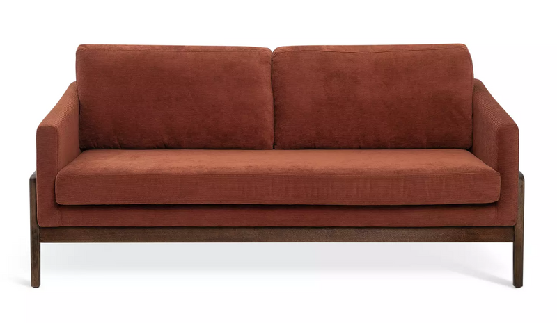 Scion Esala Fabric 3 Seater Sofa - Rust 14566784 (OpenBox- See T's & C's for details)