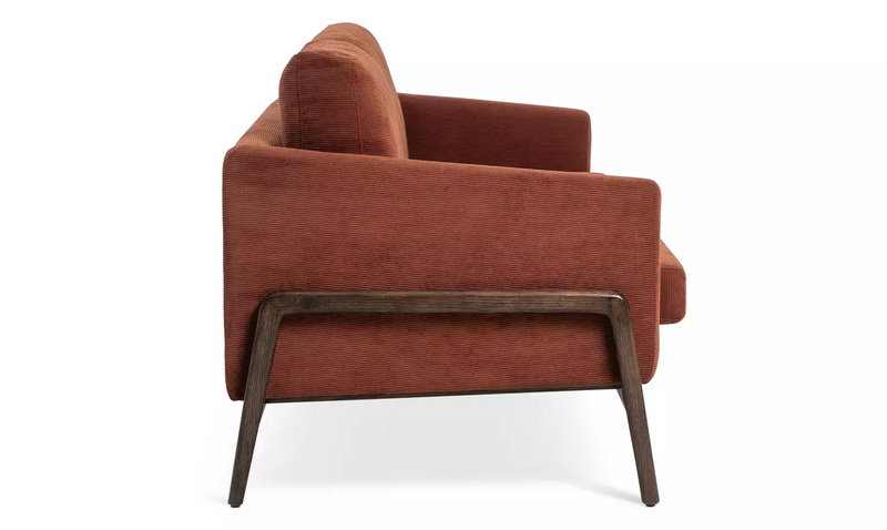 Scion Esala Fabric 3 Seater Sofa - Rust 14566784 (OpenBox- See T's & C's for details)