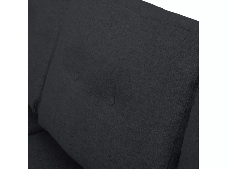 Home Joshua Fabric Reversible Chaise Corner Sofa-Charcoal 15797875 (OpenBox- See T's & C's for details)