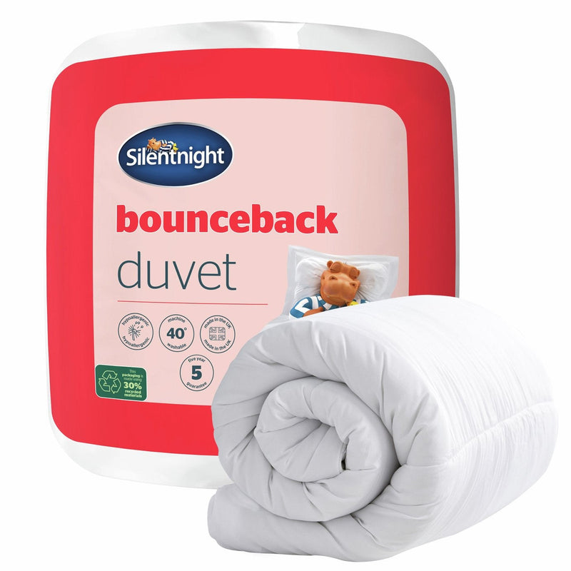 Silentnight Bounceback 4.5 Tog Duvet - Single 17860614 (Open Box- See T's & C's for details)
