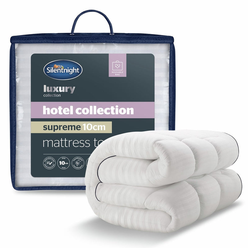 Silentnight Hotel 10cm Mattress Topper - Single 17611502 (Open Box- See T's & C's for details)