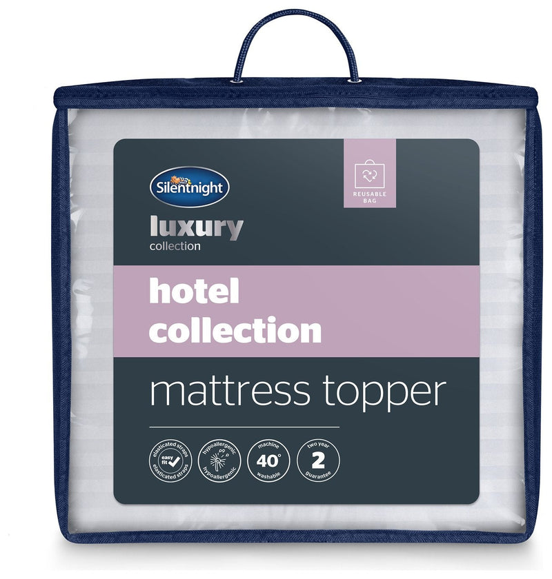 Silentnight Hotel 2.5cm Mattress Topper - Double 16063443 (Open Box- See T's & C's for details)