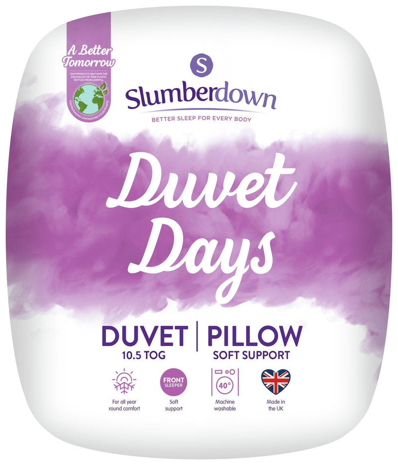 Slumberdown Duvet Days 10.5 Tog Duvet and Pillow Set-Kingsize 13186206 (Open Box- See T's & C's for details)