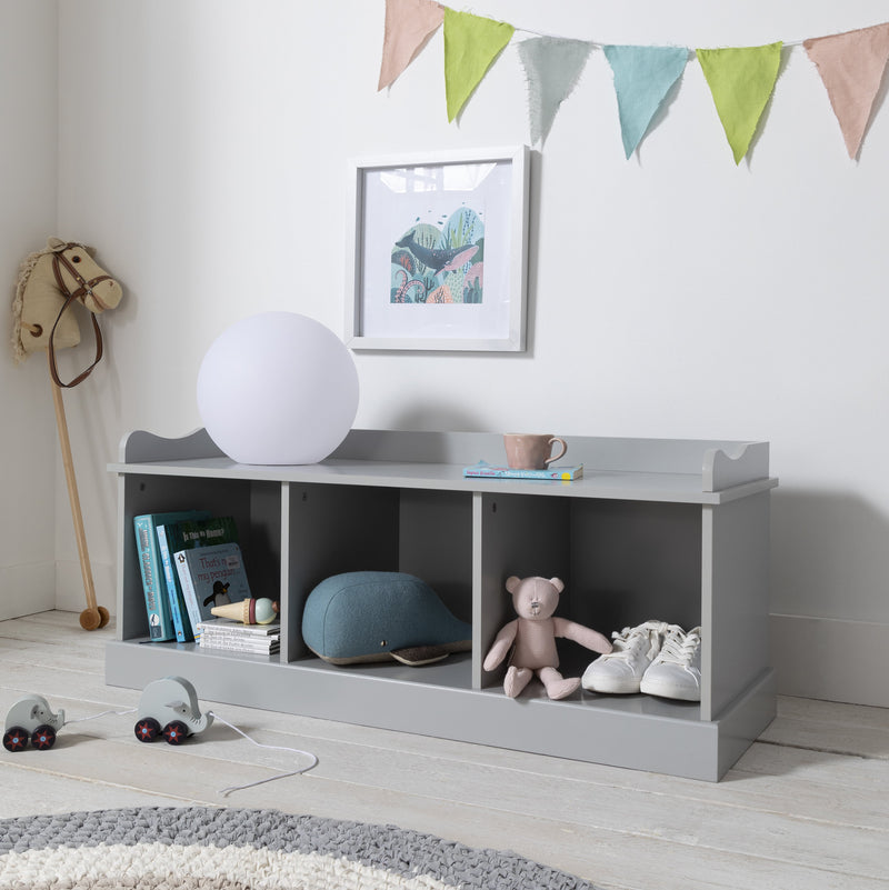 Stockholm Storage Bench in Silk Grey
