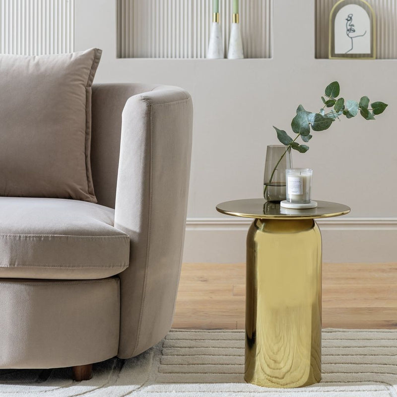 Habitat Roman Side Table - Gold 15826485 (Open Box- See T's & C's for details)