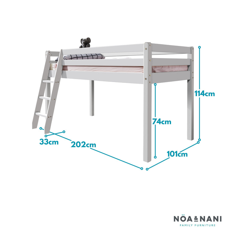 Thor Midsleeper Cabin Bed with White Frame