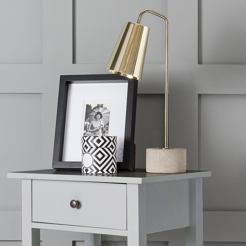Trend Bedside Cabinet with Drawer in Silk Grey