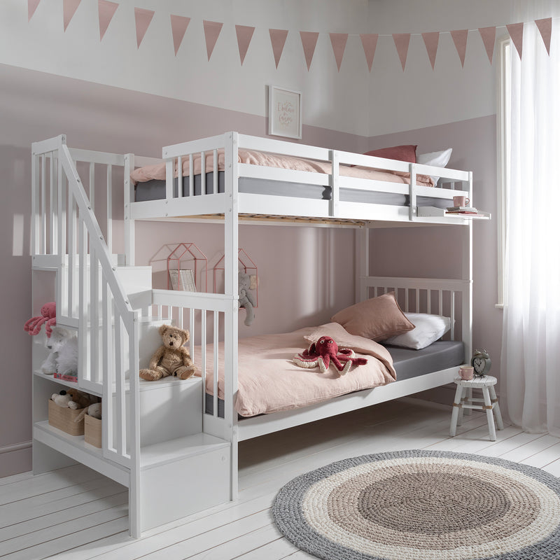 Tuuli Bed Shelf for Bunks Cabins Midsleepers and Highsleepers in Classic White