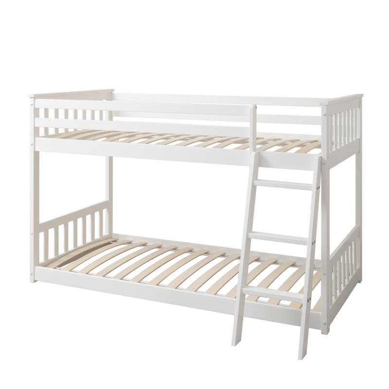 Harri Bunk Bed Low Midsleeper in Classic White
