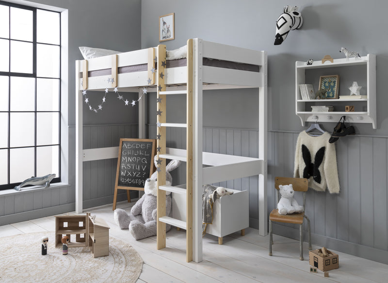 Una Highsleeper Cabin Bed with Desk in Classic White