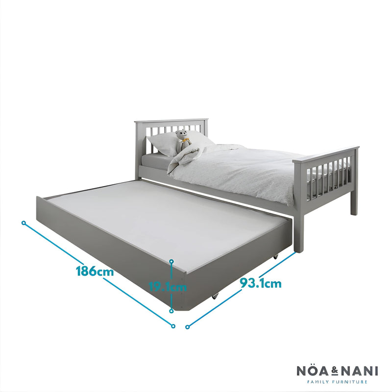 Olaf Pullout Trundle in Silk Grey