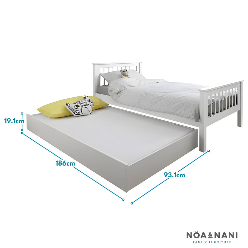 Olaf Pullout Trundle in Classic White